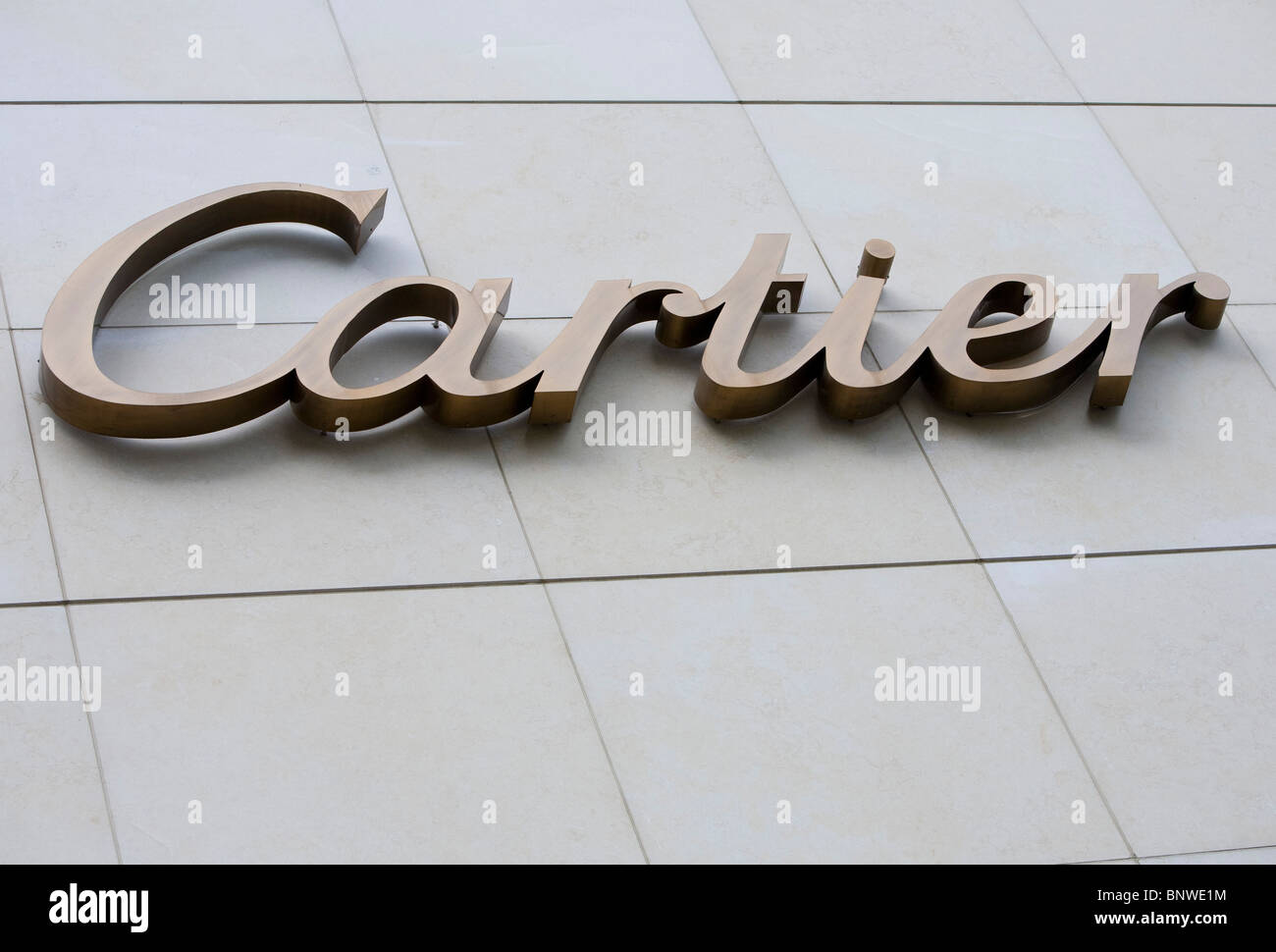 Un Cartier store. Foto Stock