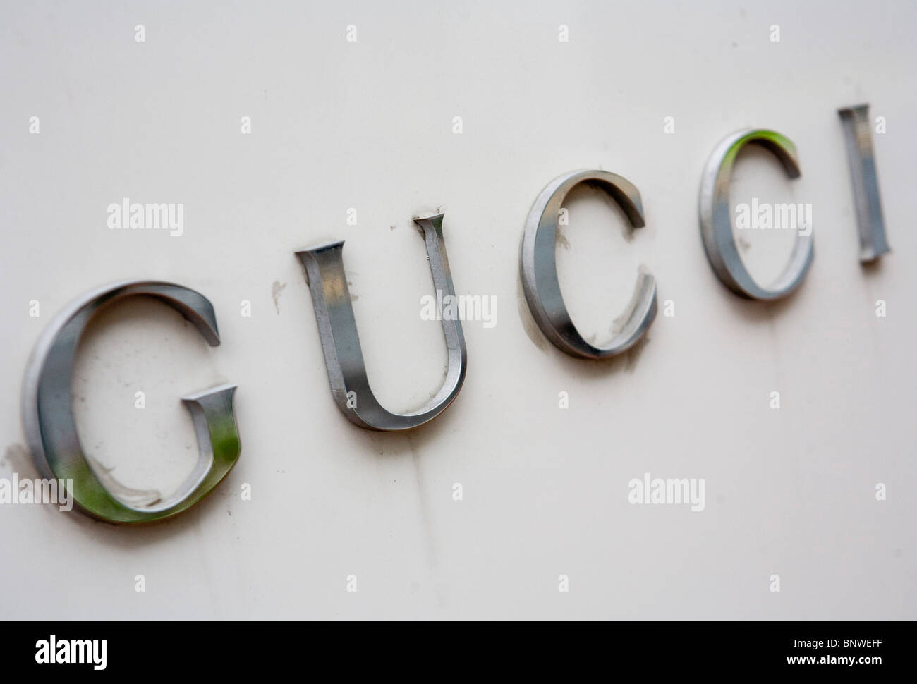 Un Gucci store. Foto Stock