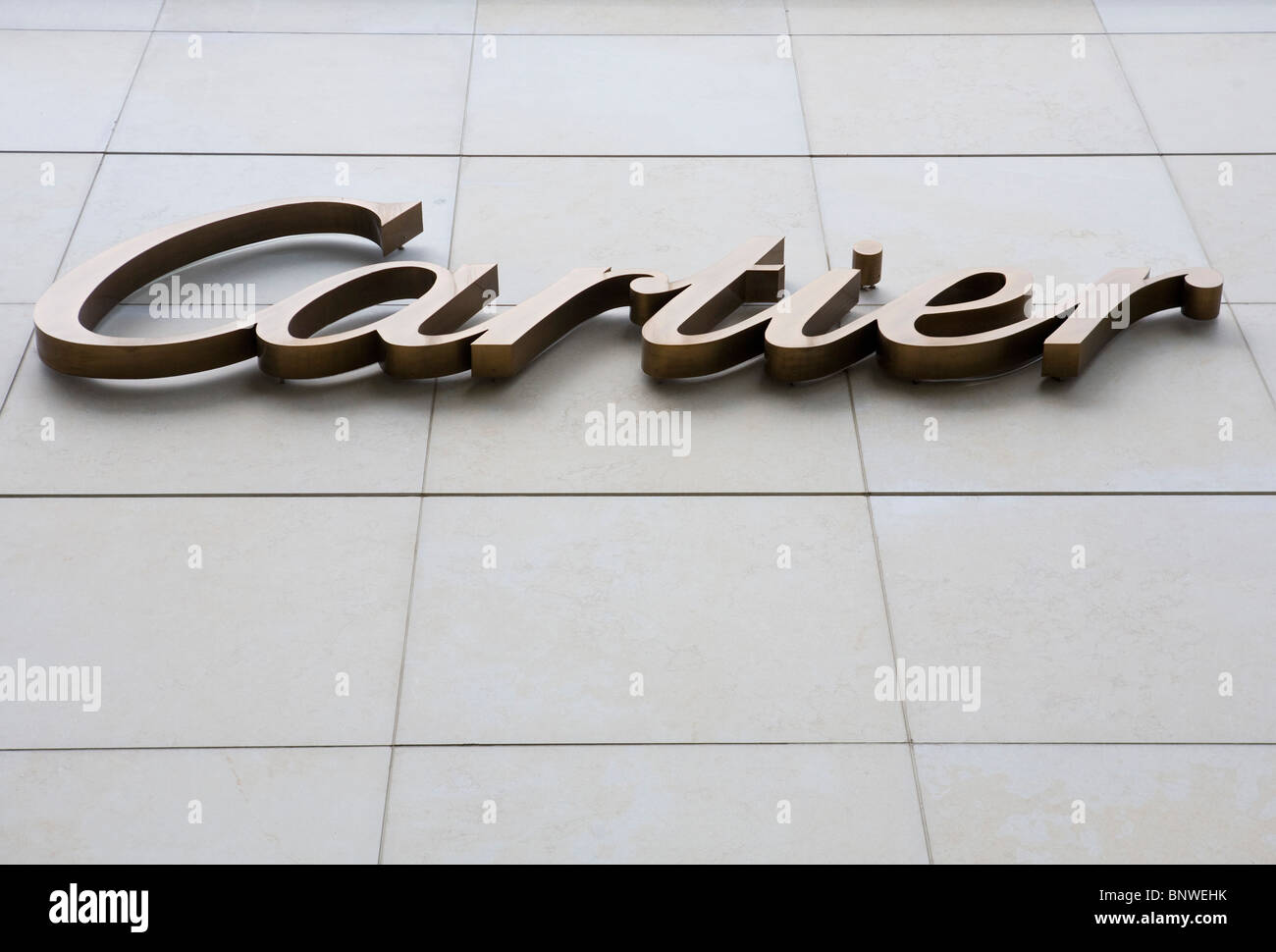 Un Cartier store. Foto Stock