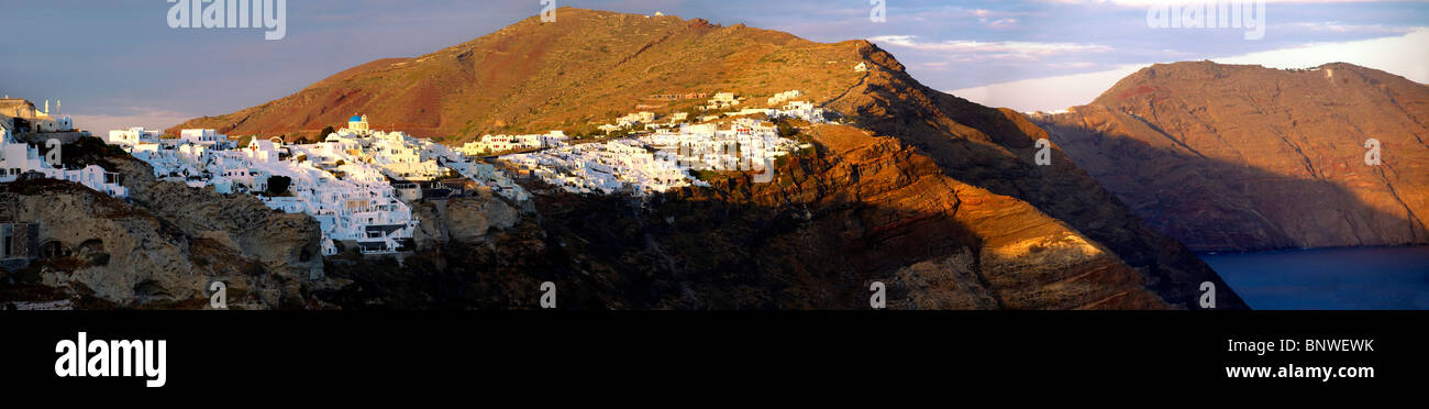 Oia ( Ia ) Santorini città- greco isole Cicladi - foto, foto e immagini Foto Stock