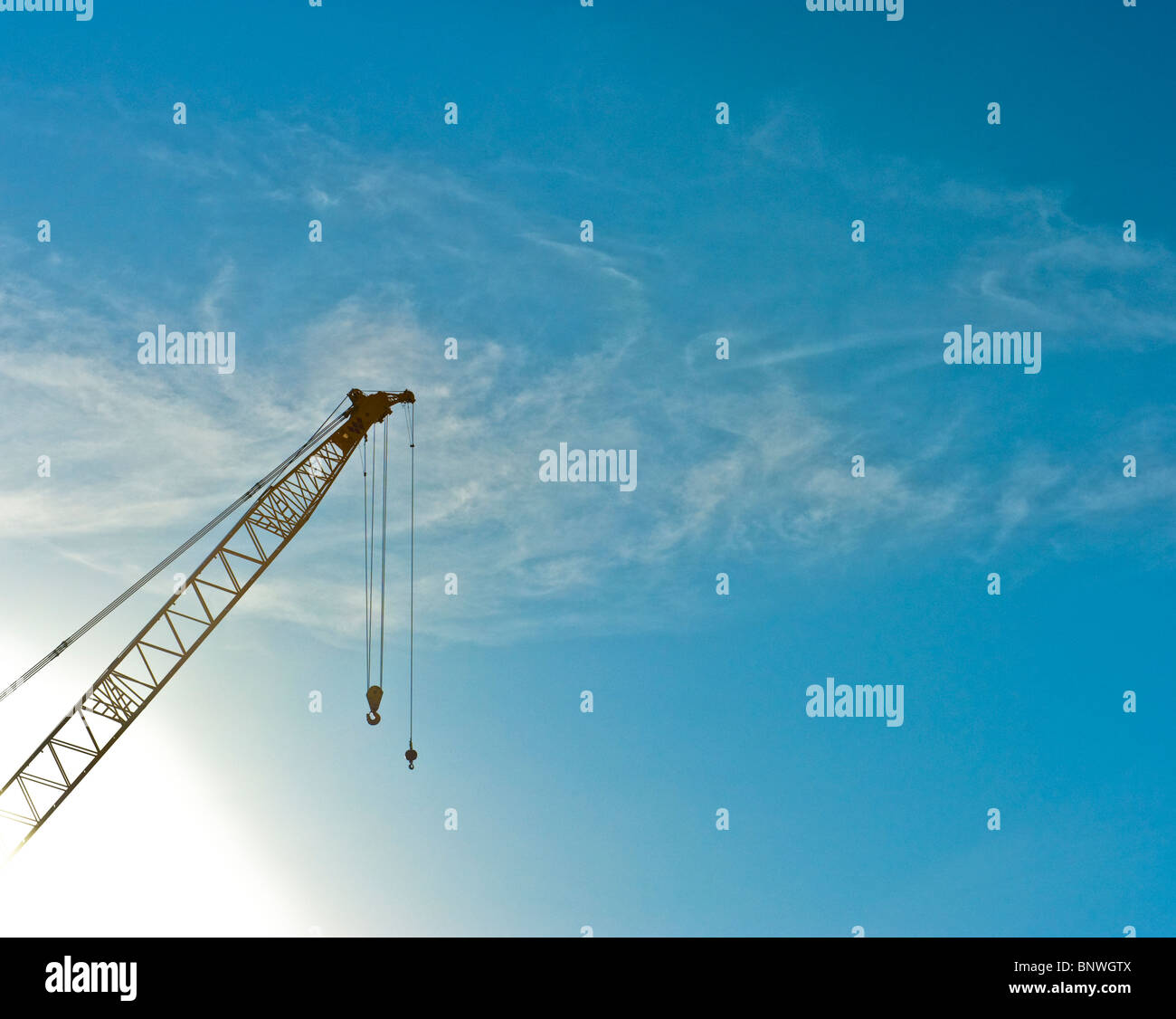 Gru da cantiere Foto Stock