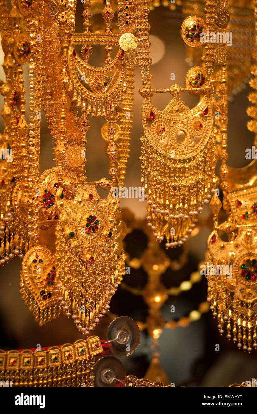Gold Souk di Dubai, Emirati Arabi Uniti, Asia Foto Stock