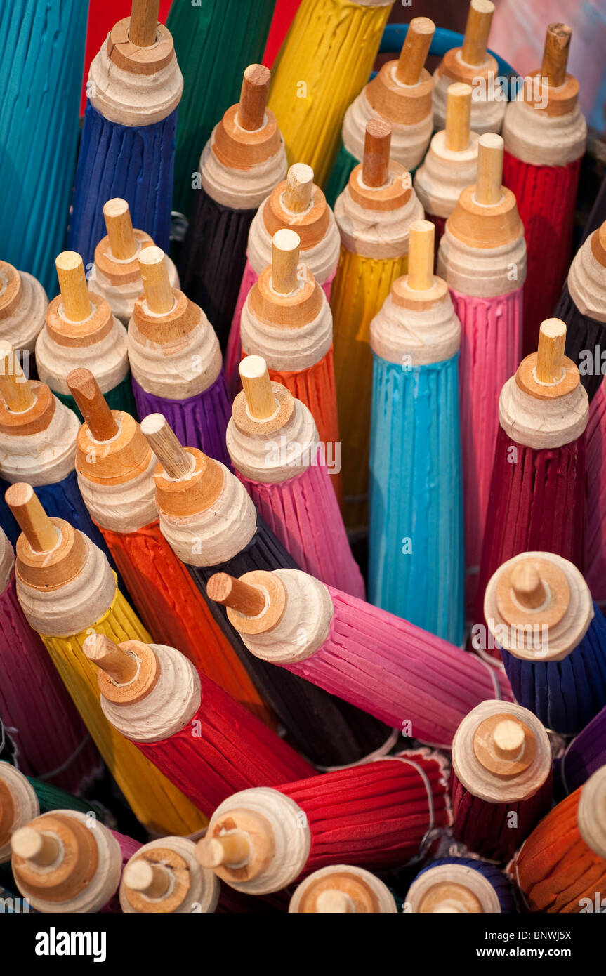 Bo Sang, ombrello Village Chiang Mai Provincia, Thailandia, Asia Foto Stock Bo Sang, ombrello Village Chiang Mai Provincia, Thailandia, Asia Foto Stock