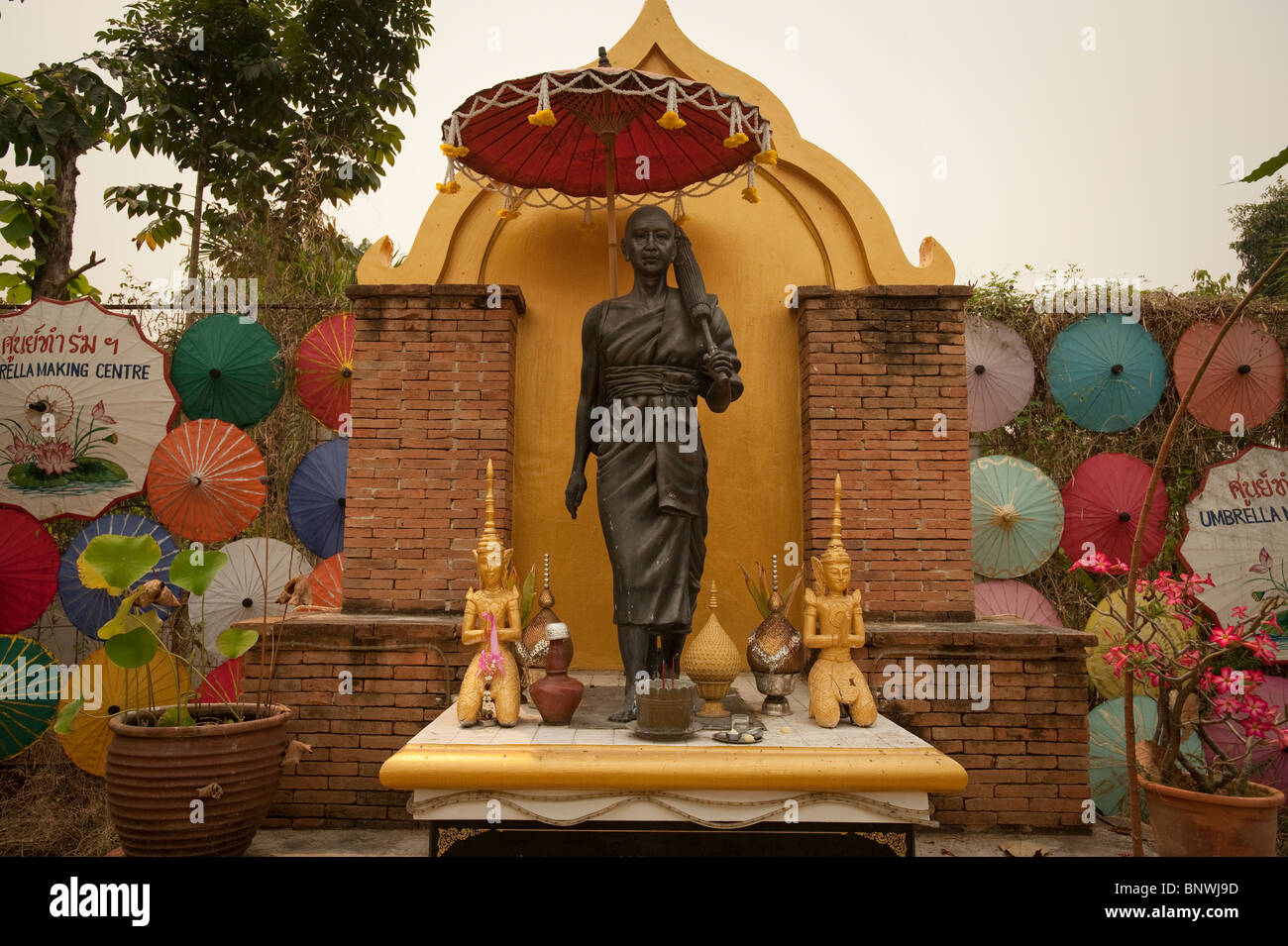 Bo Sang, ombrello Village Chiang Mai Provincia, Thailandia, Asia Foto Stock Bo Sang, ombrello Village Chiang Mai Provincia, Thailandia, Asia Foto Stock