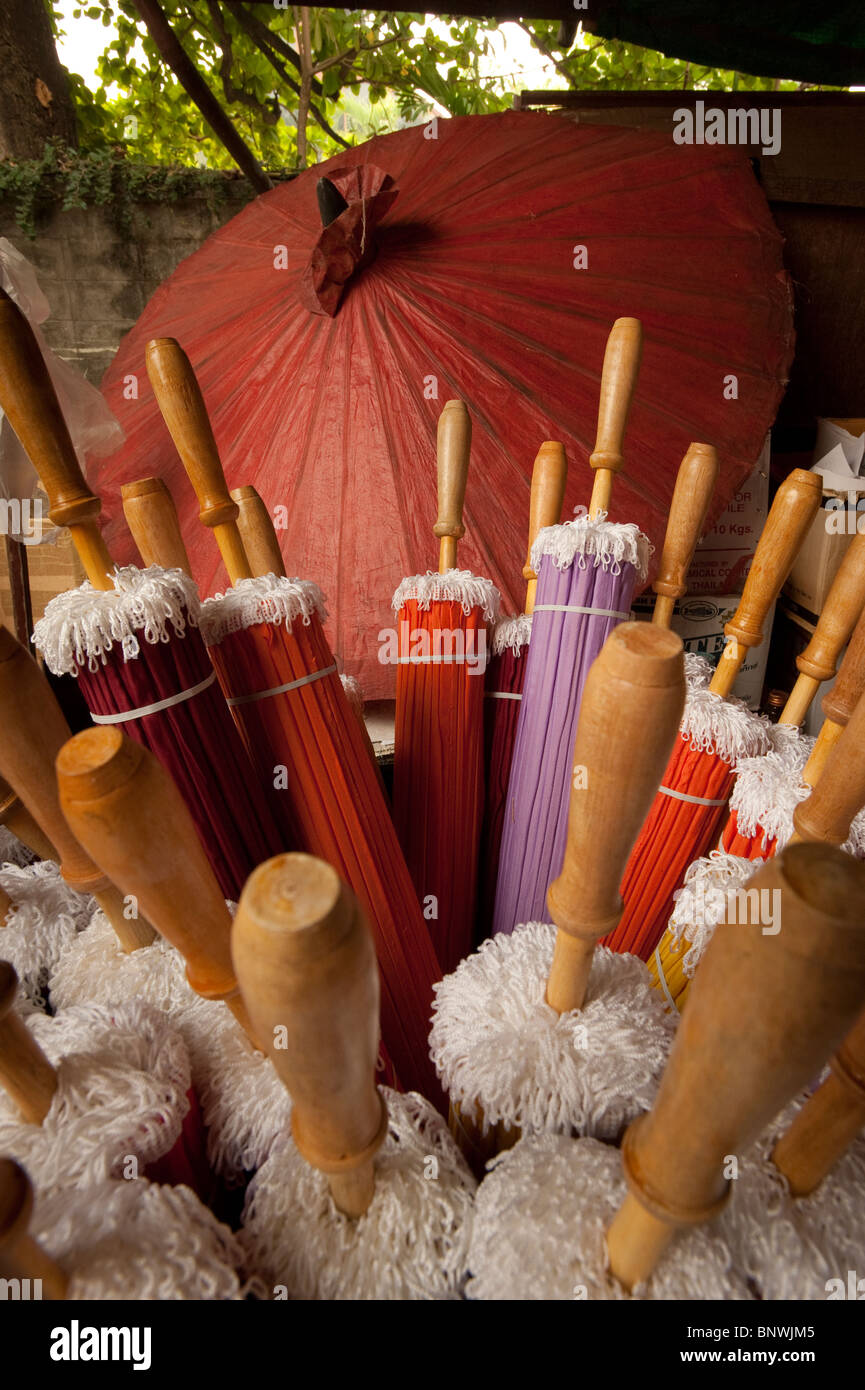 Bo Sang, ombrello Village Chiang Mai Provincia, Thailandia, Asia Foto Stock Bo Sang, ombrello Village Chiang Mai Provincia, Thailandia, Asia Foto Stock