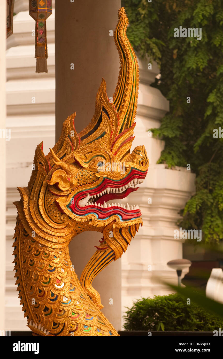 Wat Chedi Luang, Chiang Mai e Chiang Mai Provincia, Thailandia, Asia Foto Stock