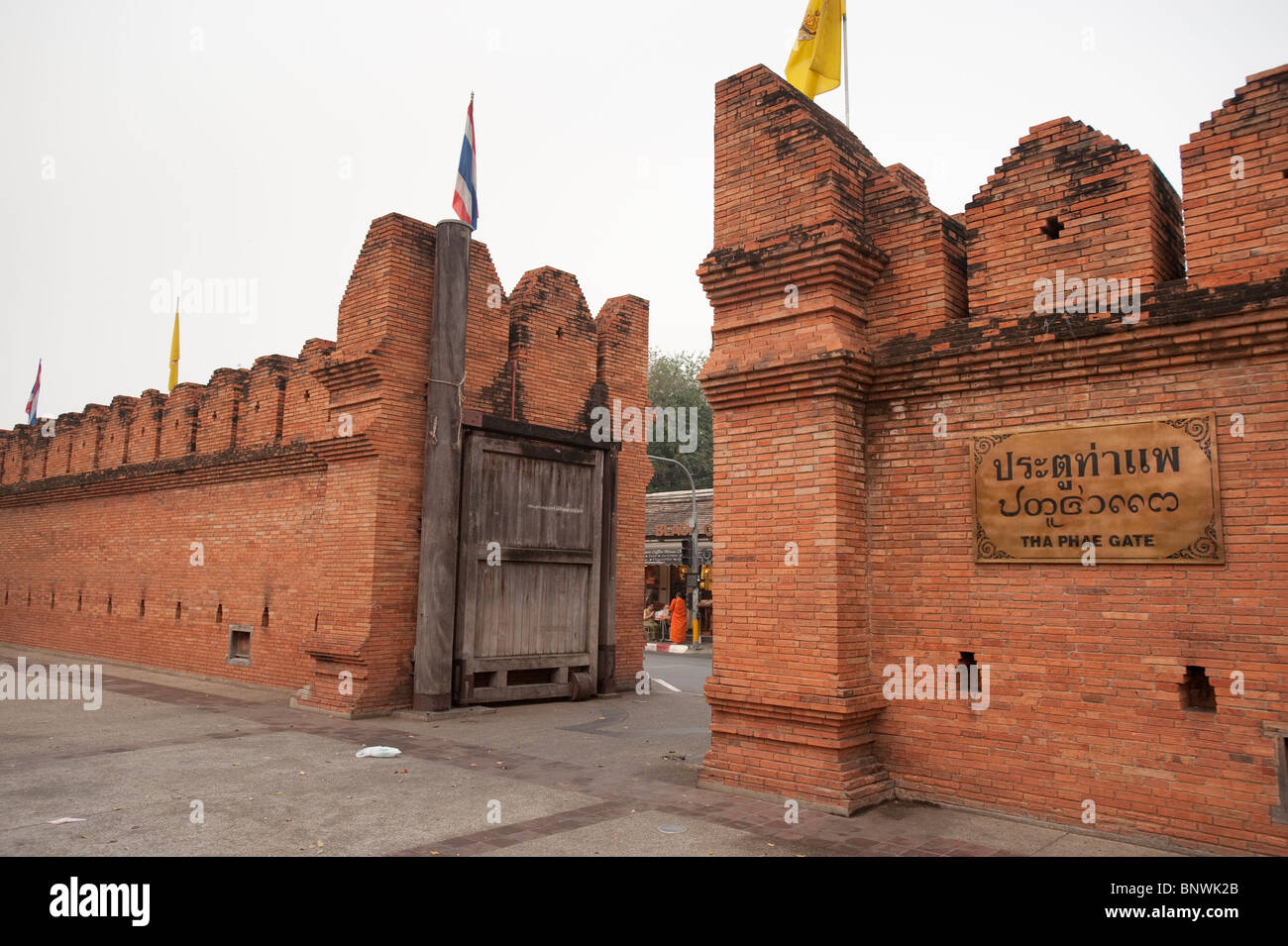 Tha Phae Gate, Chiang Mai e Chiang Mai Provincia, Thailandia, Asia Foto Stock