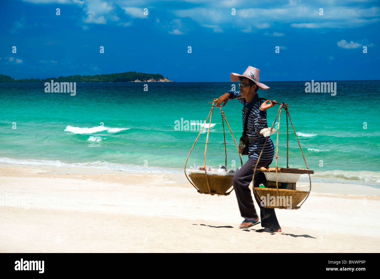 Spiaggia, Hawker, Chaweng, Ko Samui, Tailandia Foto Stock