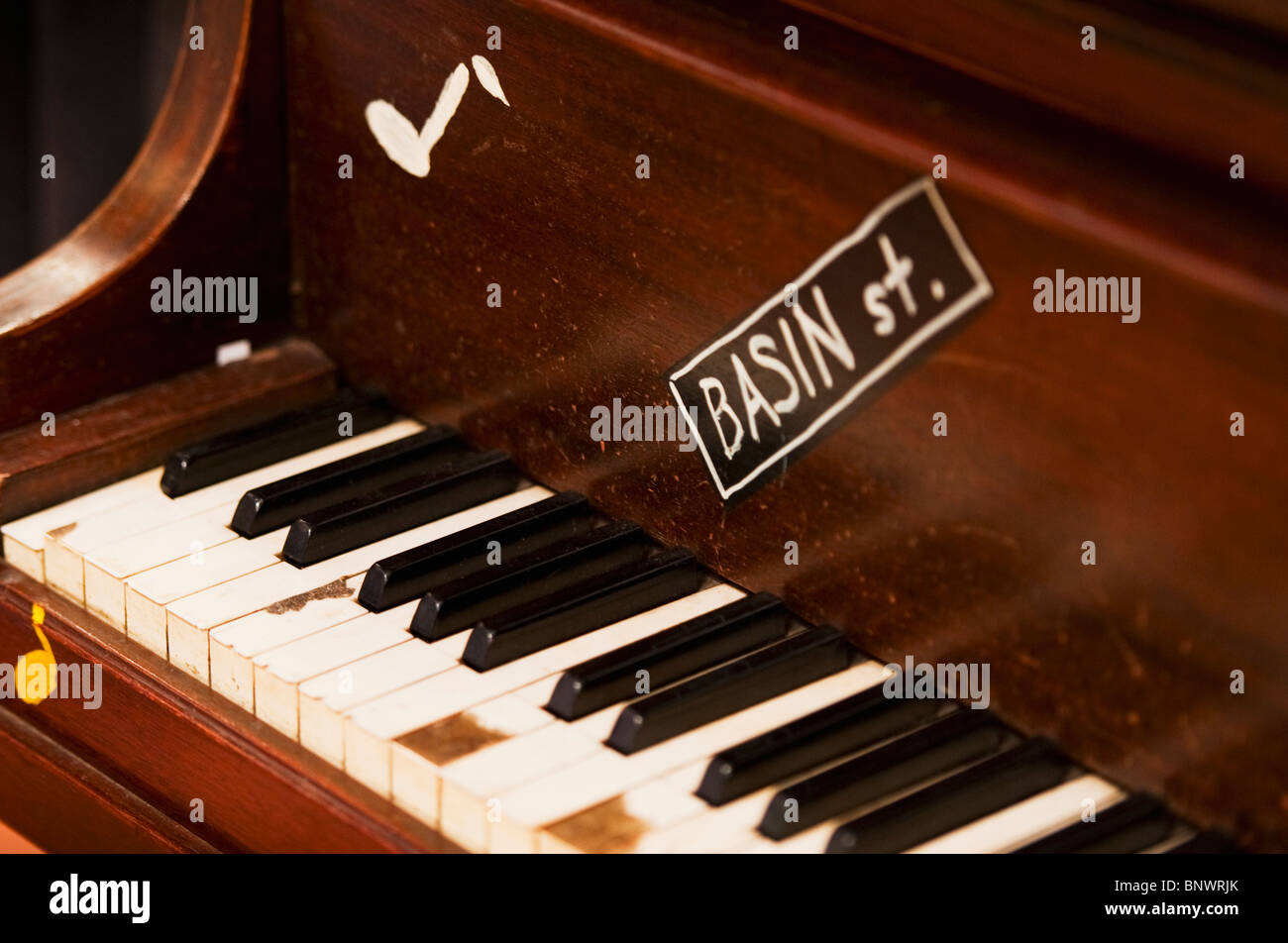 Tasti del pianoforte Foto Stock
