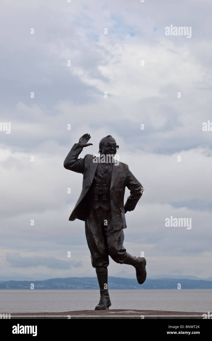 Eric Morecambe statua Lancasire Morecambe Inghilterra Foto Stock