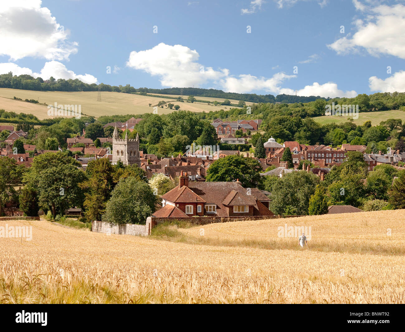 Vista su Old Amersham, Bucks, Regno Unito Foto Stock