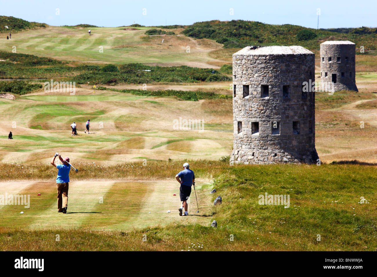 Royal Guernsey Golf Club, Guernsey, Isole del Canale, IL REGNO UNITO, l'Europa. Foto Stock