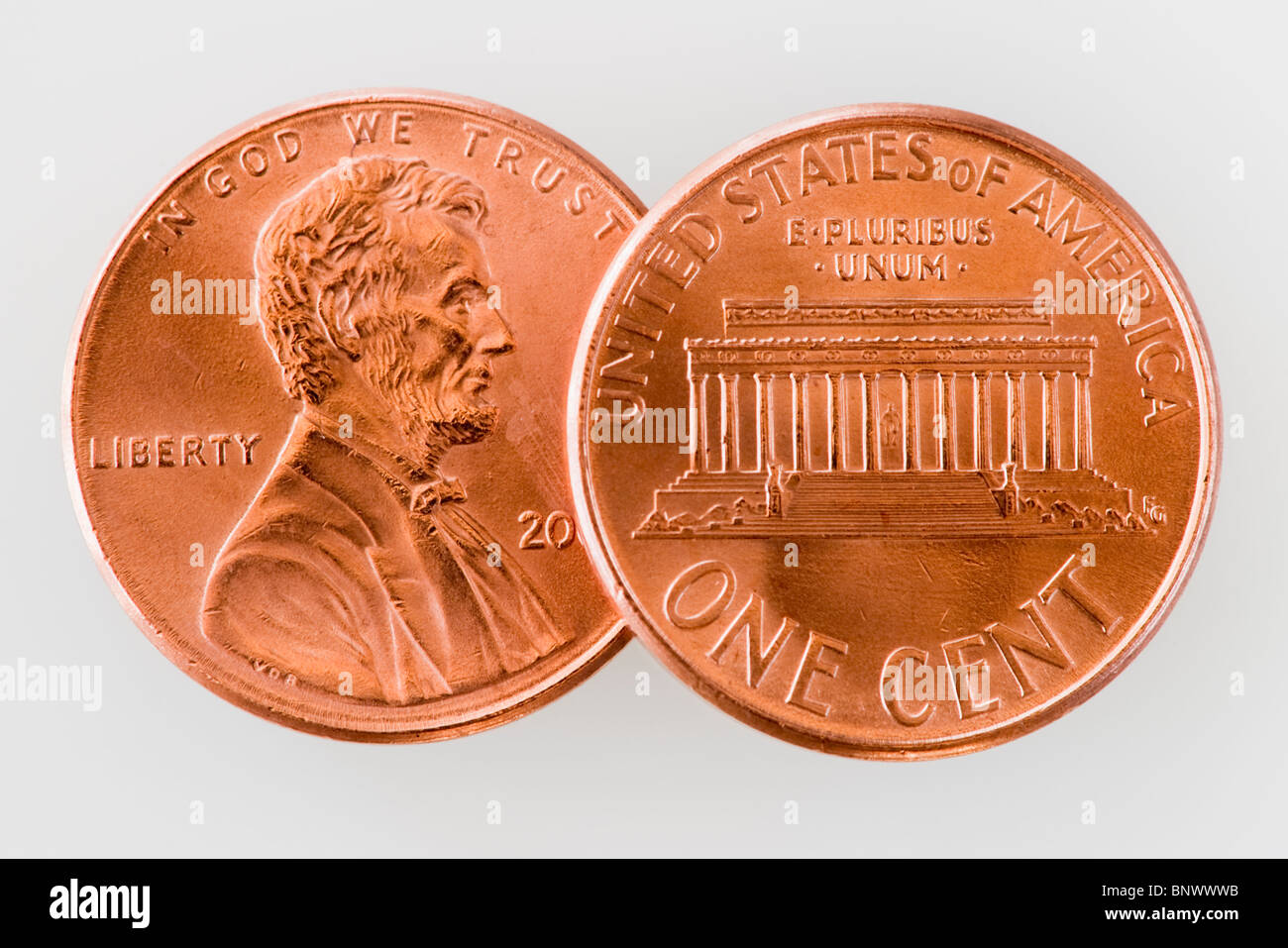 Due penny Foto Stock