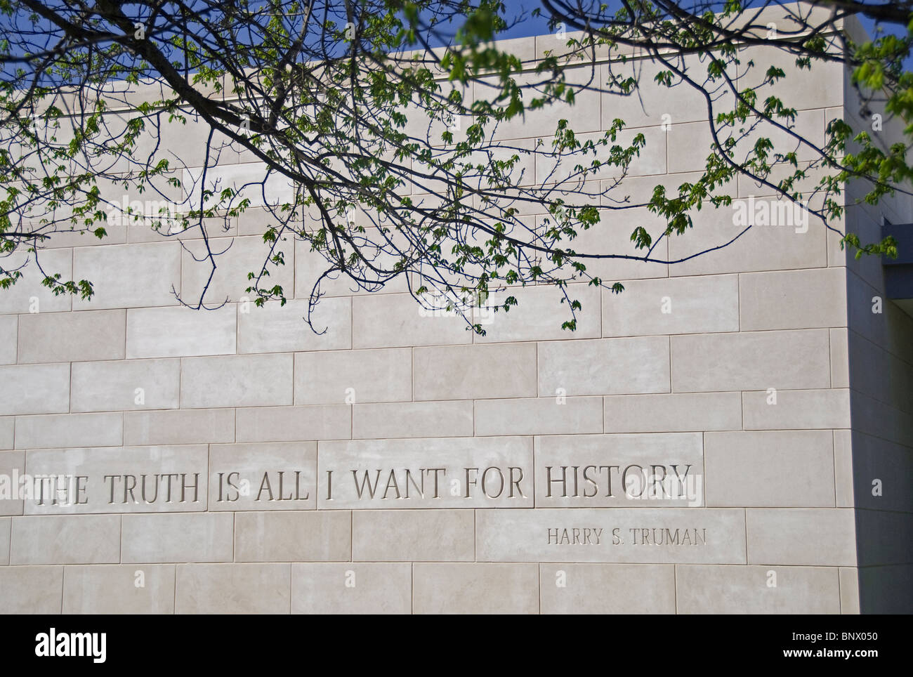 Harry S Truman citazione in Truman National Historic Site, indipendenza, Missouri Foto Stock