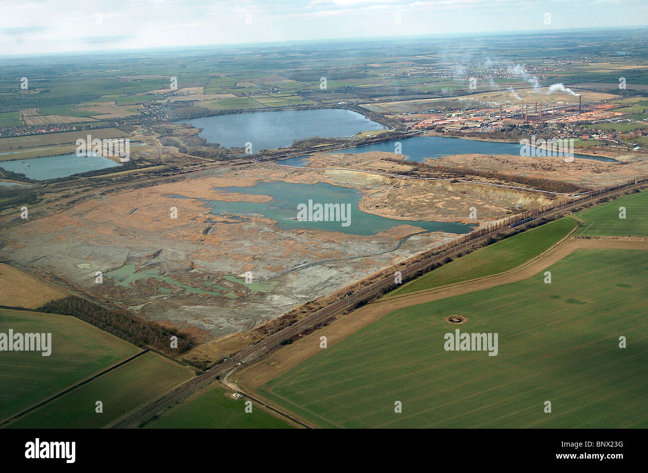 Sito proposto per nirah alla ricerca pit vicino a Bedford, Bedfordshire Regno Unito Foto Stock