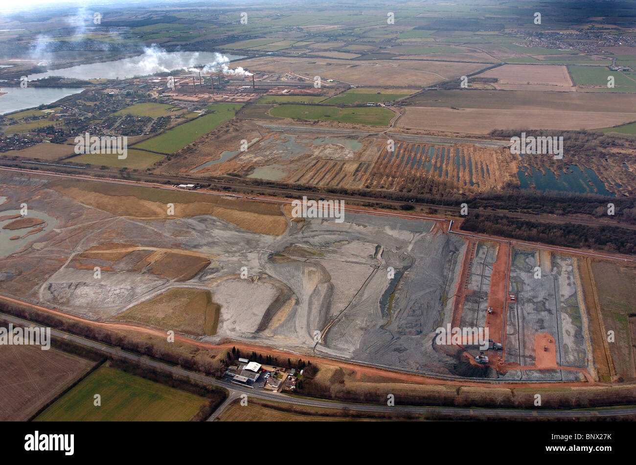 Sito proposto per nirah alla ricerca pit vicino a Bedford, Bedfordshire Regno Unito Foto Stock