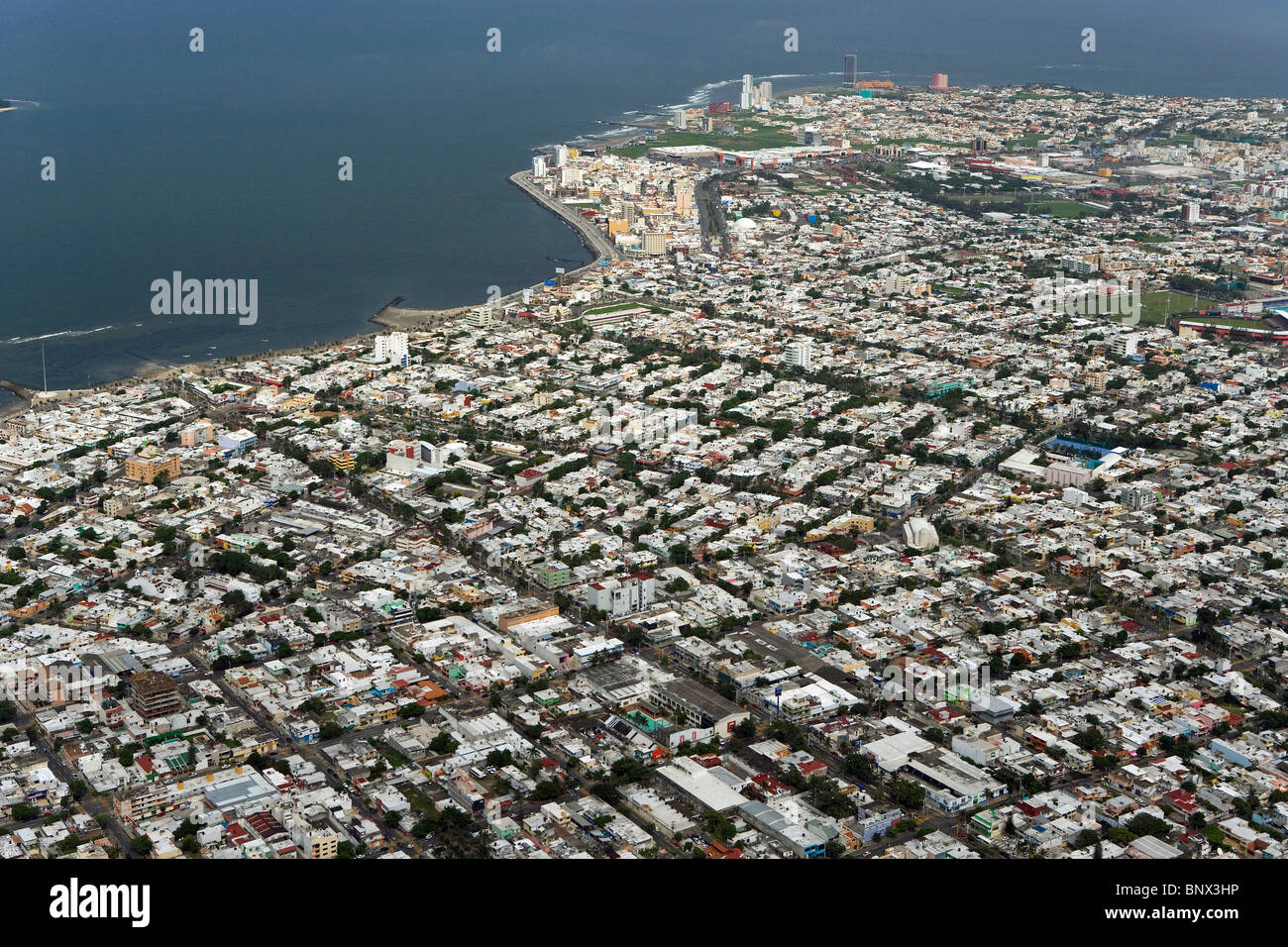 Vista aerea al di sopra di Veracruz Messico Foto Stock