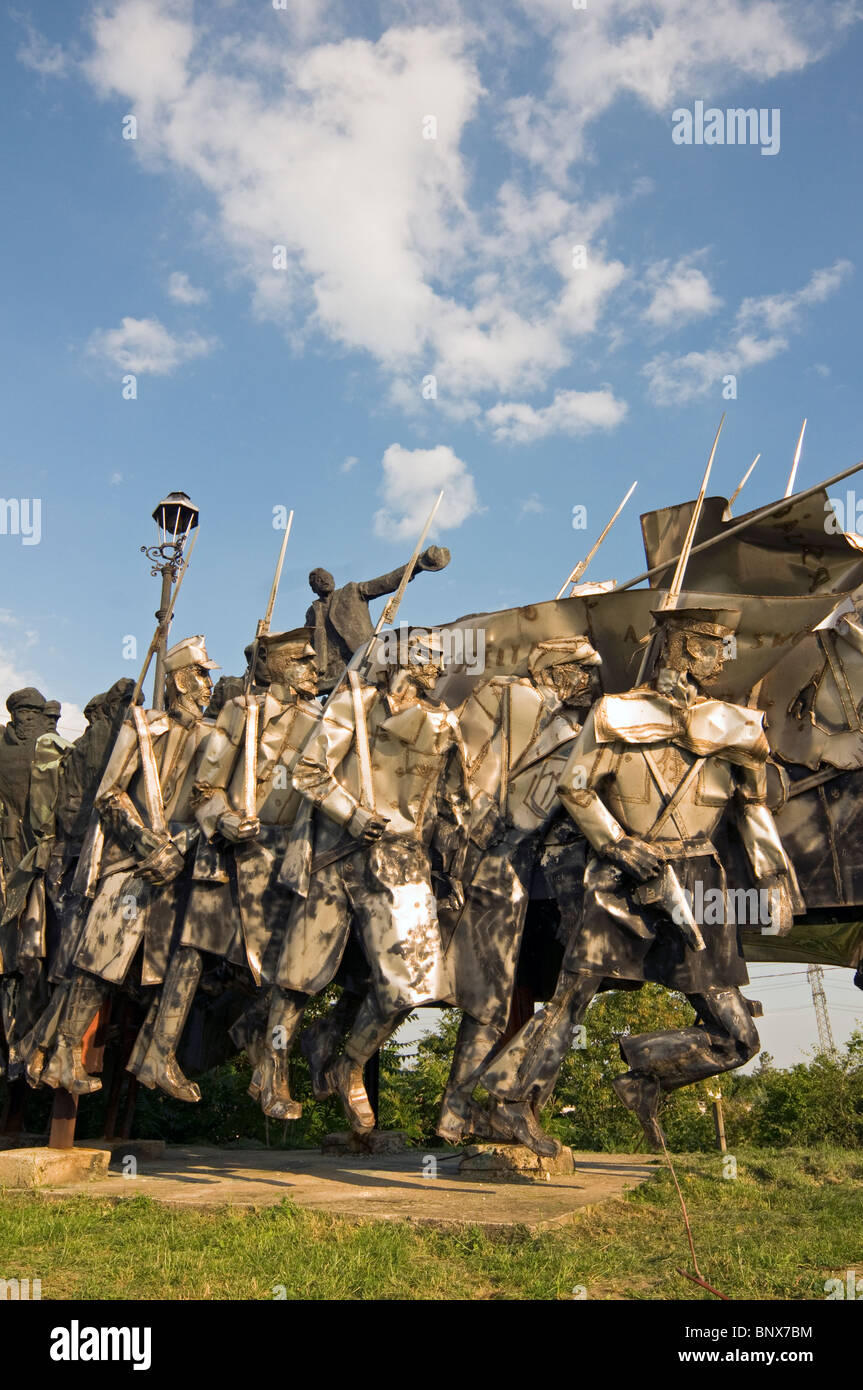 Bela Kun Memorial presso statua (o) Memento Park (Szoborpark) a Budapest, Ungheria Foto Stock