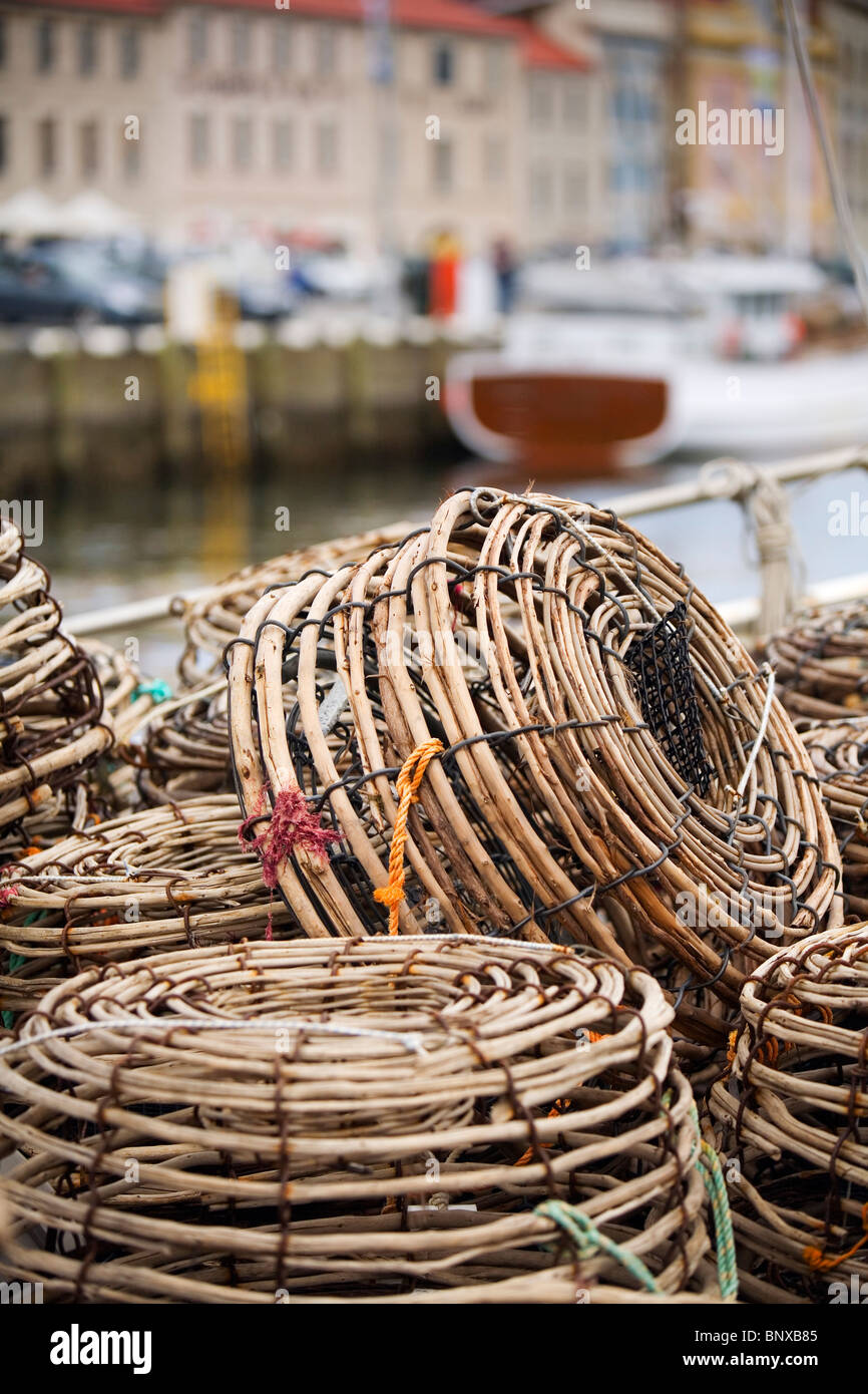 Lobster Pot su una barca da pesca in Victoria Dock. Sullivans Cove, Hobart, Tasmania, Australia Foto Stock