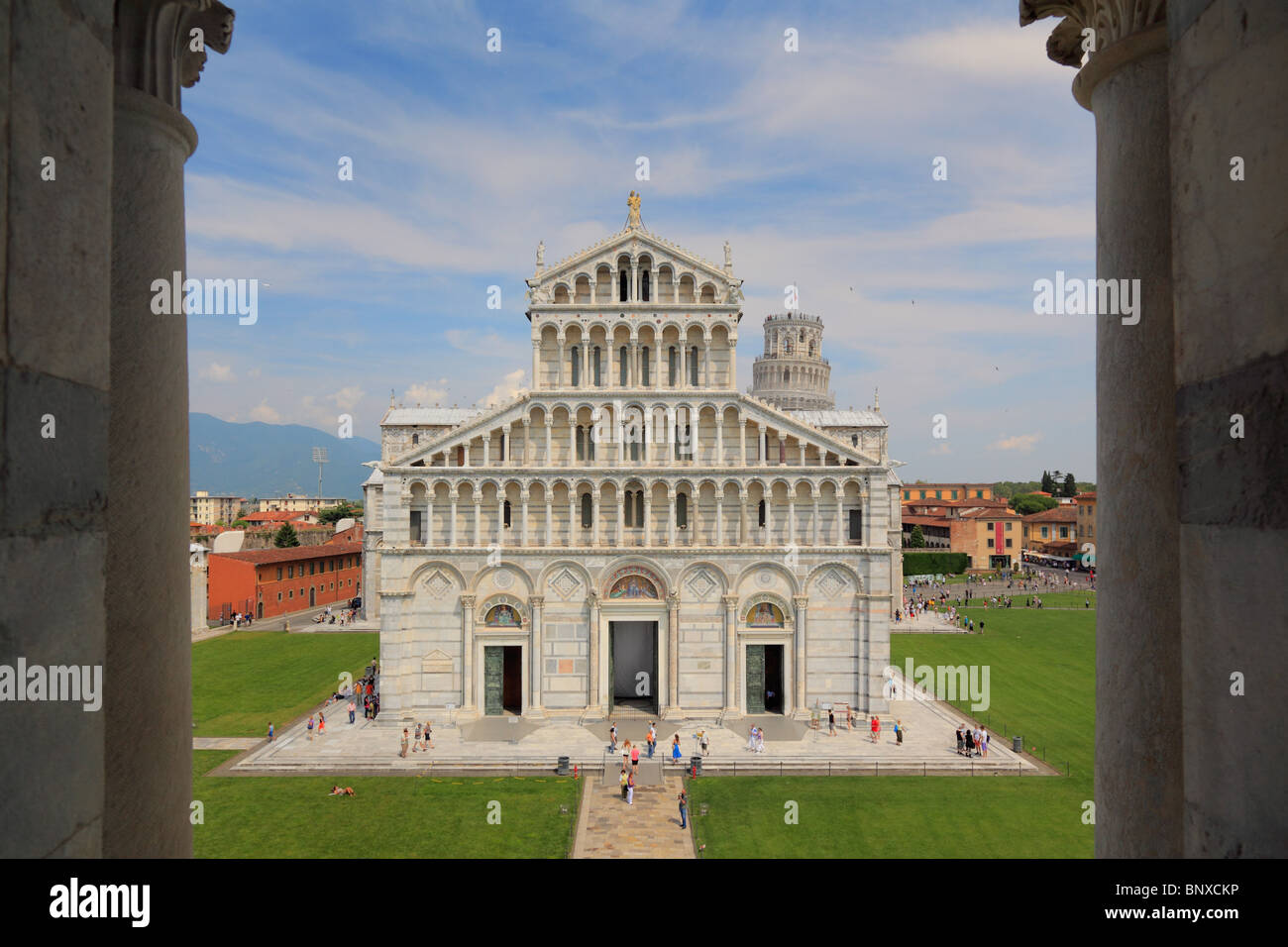 Il Duomo di Pisa la Piazza dei Miracoli, Italia Foto Stock