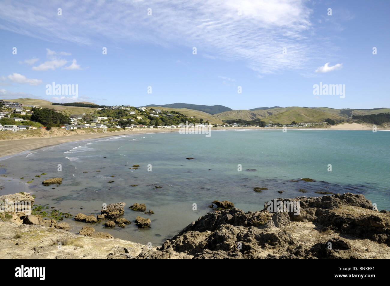 nuove-spiagge-della-nuova-zelanda-immagini-e-fotografie-stock-ad-alta