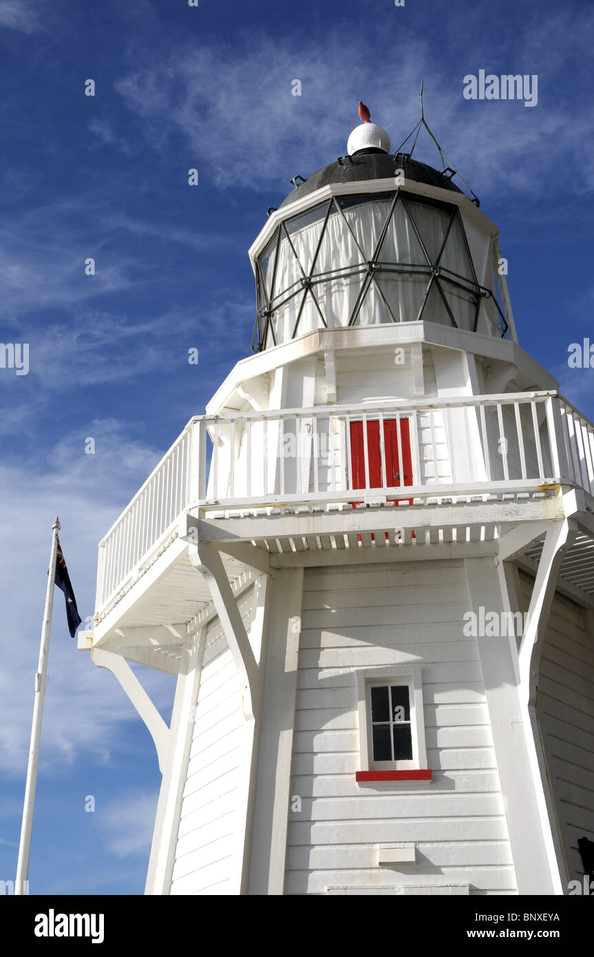 Faro di Akaroa Nuova Zelanda Foto Stock