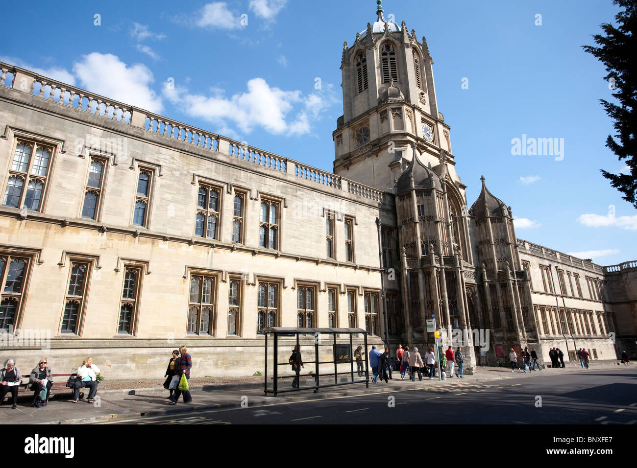 Immagine mostra Tom Tower, St Aldates, all'ingresso di Tom Quad, la Chiesa di Cristo, Oxford. Foto:Jeff Gilbert Foto Stock