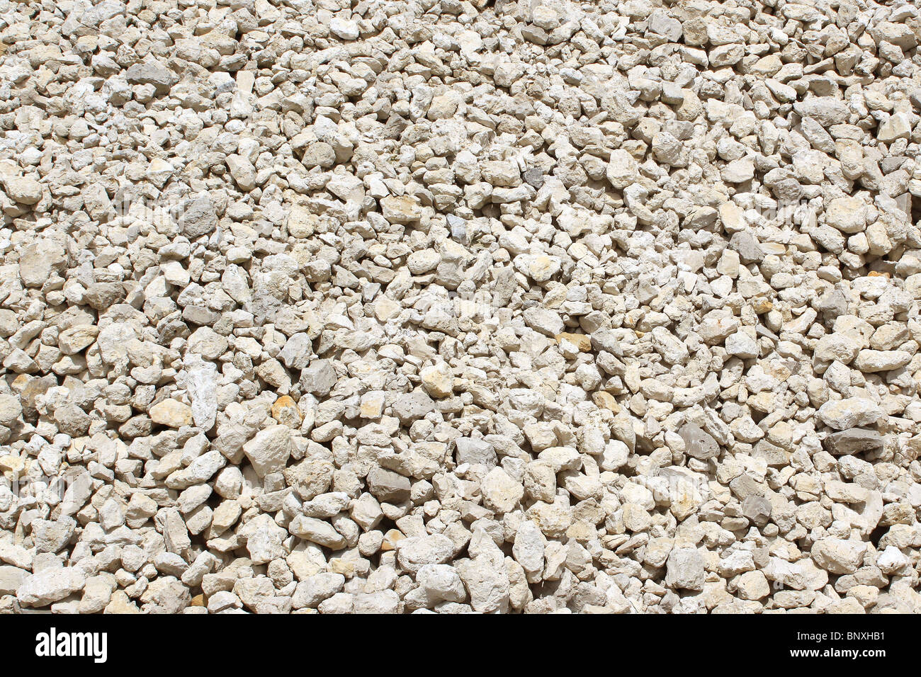 Macerie provenienti da una buca di sabbia e sassi, Foto Stock