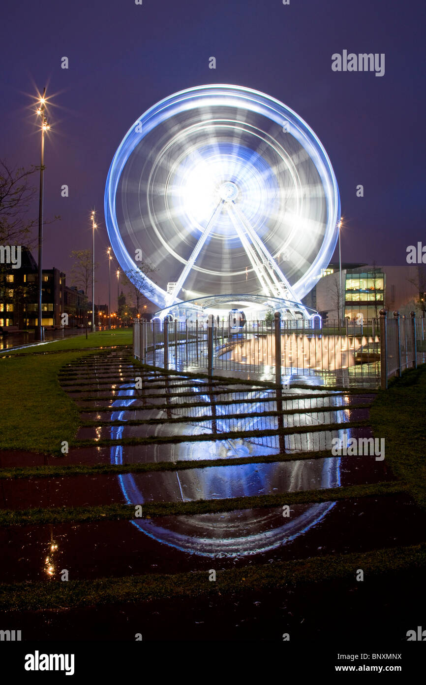 La grande ruota panoramica Ferris a Middlesbrough Dicembre 2009 Foto Stock