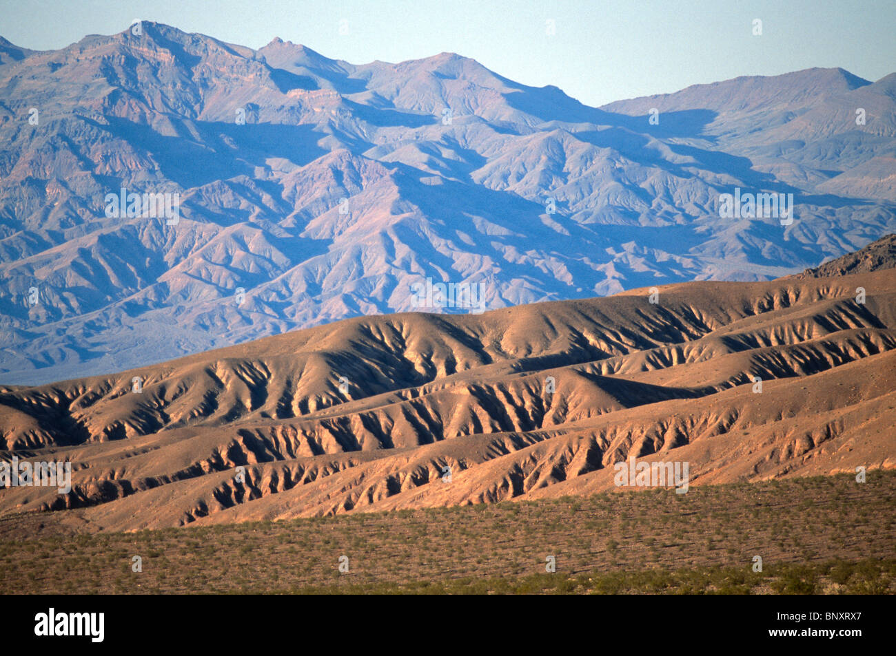 Panamint montagne vicino emigrante, il Parco Nazionale della Valle della Morte, CA, Stati Uniti d'America. Foto Stock