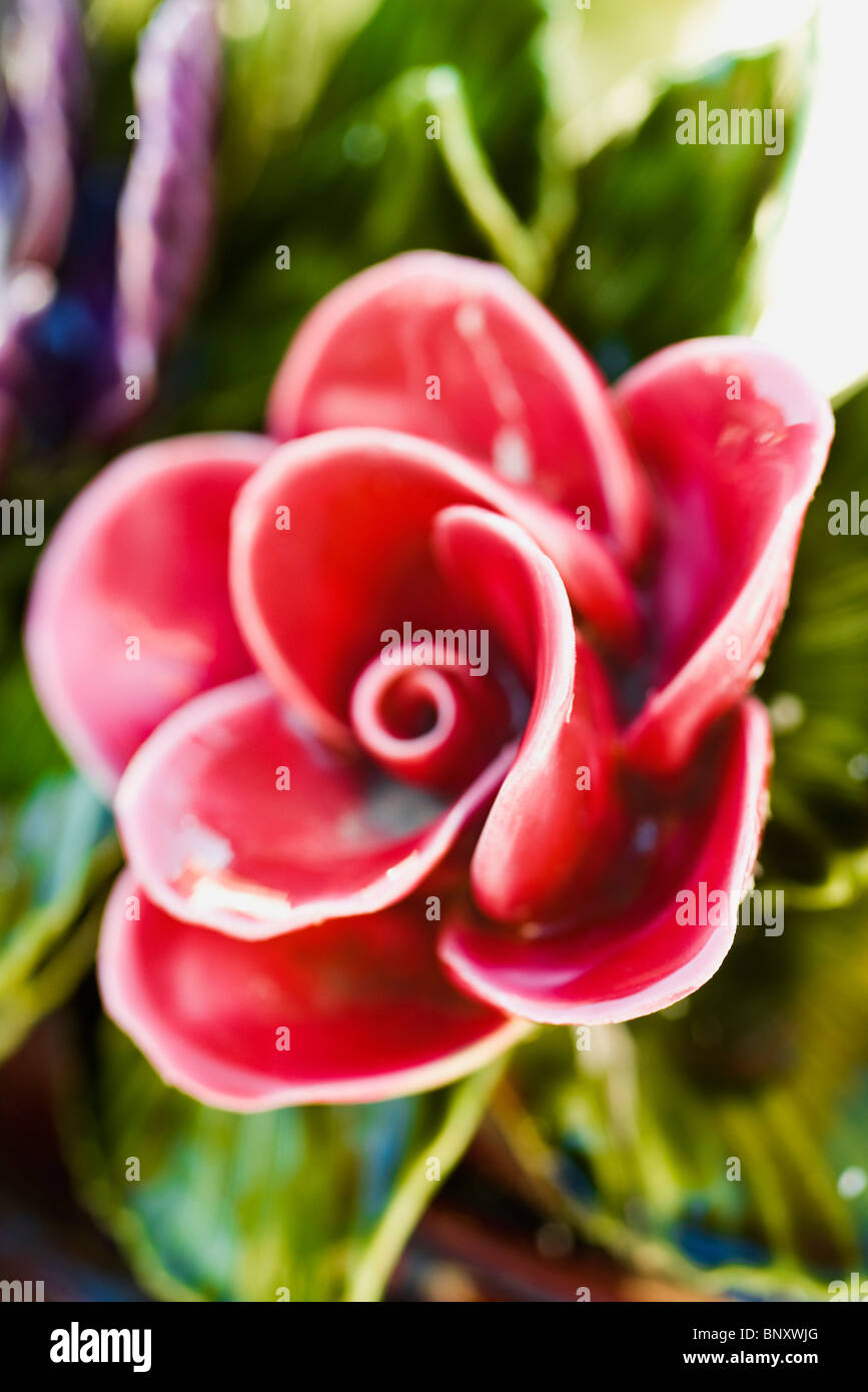 Fiore in ceramica Foto Stock
