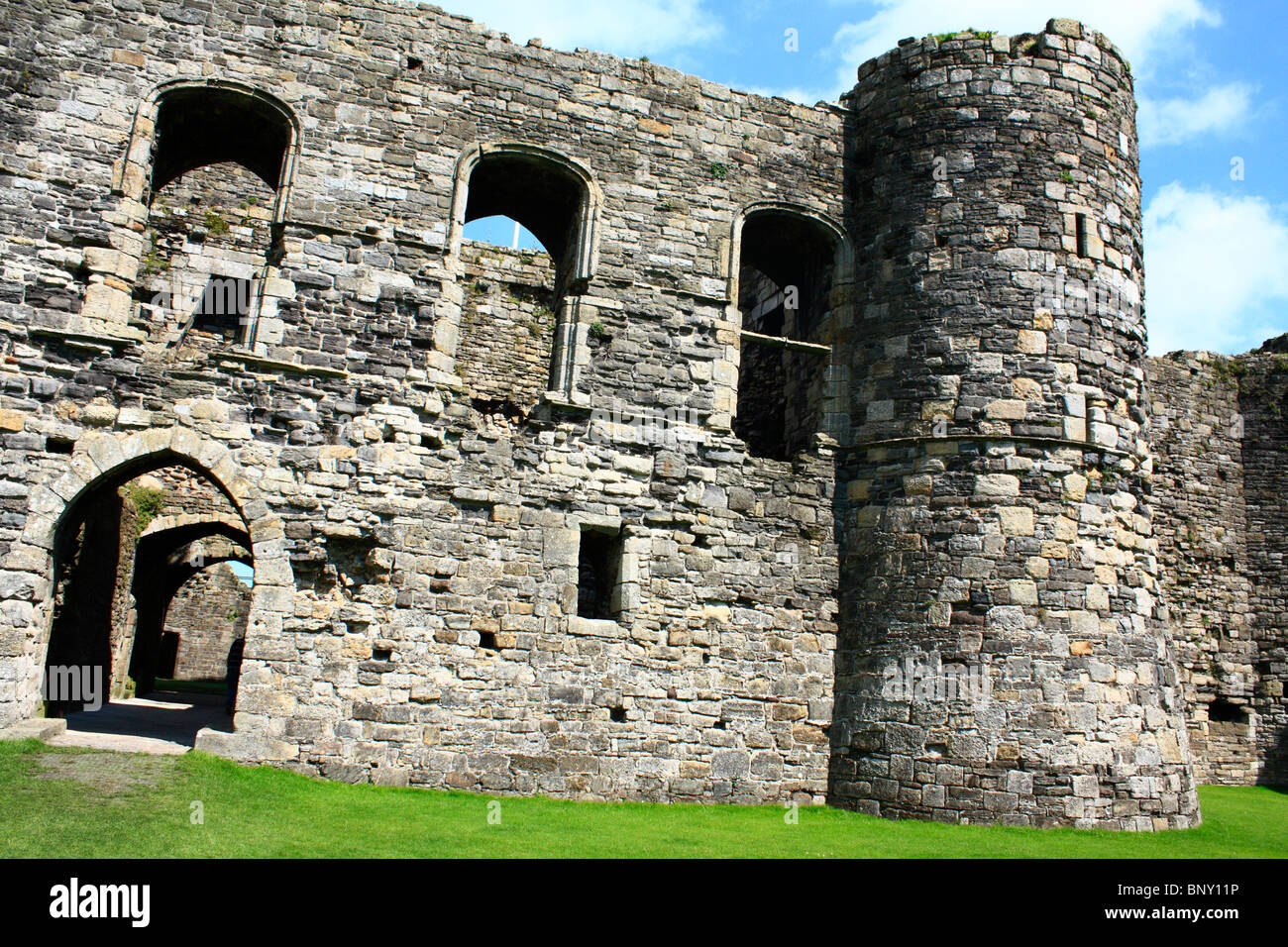 Beaumaris Castle Anglesey North Wales UK Regno Unito UE Unione europea EUROPA Foto Stock