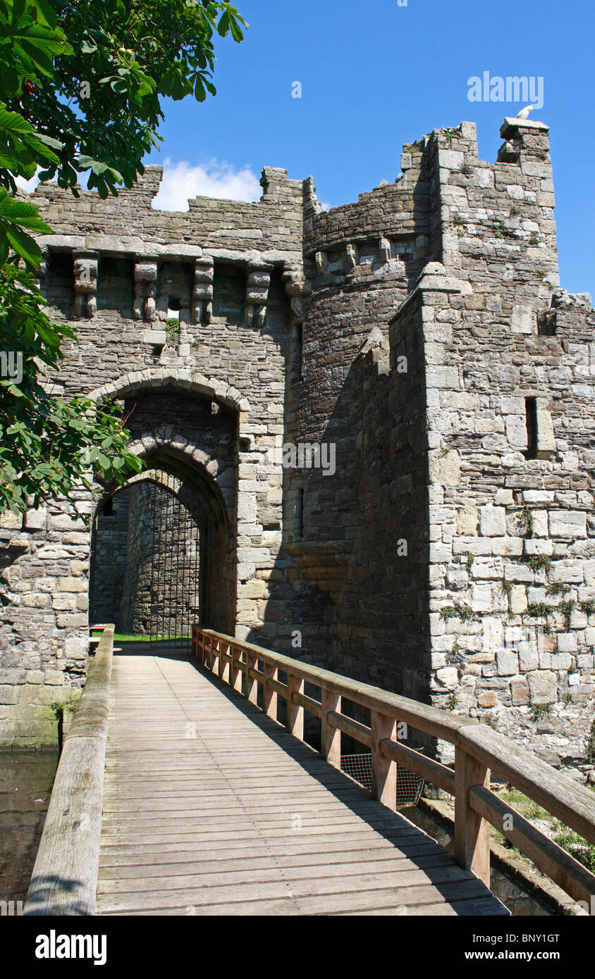 Beaumaris Castle Anglesey North Wales UK Regno Unito UE Unione europea EUROPA Foto Stock