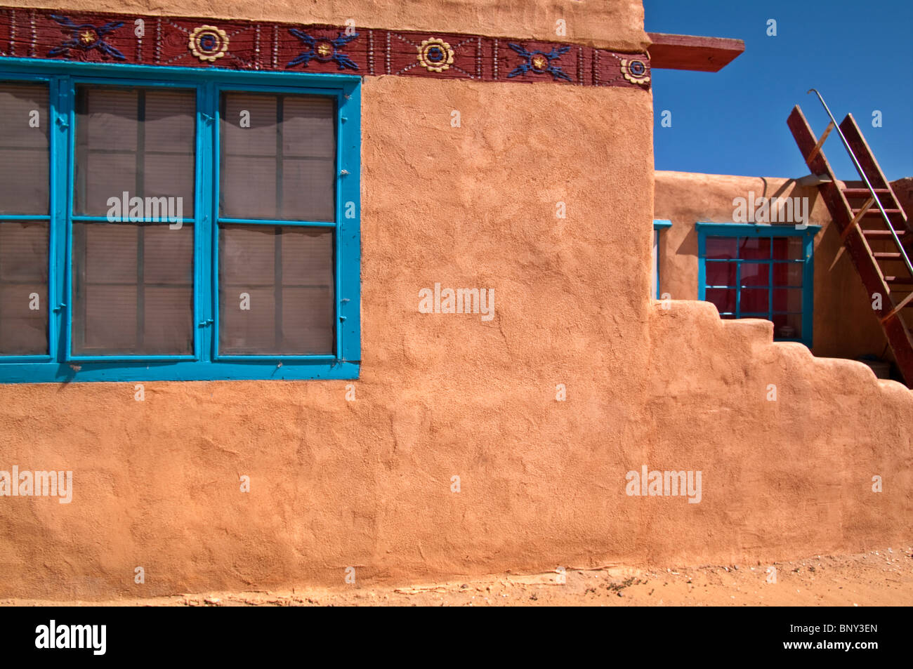 Adobe privato home in Acoma Pueblo nel Nuovo Messico Foto Stock