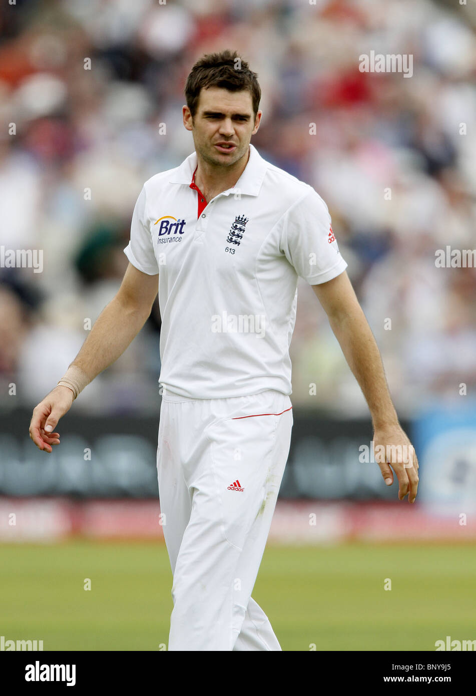 JAMES ANDERSON Inghilterra Inghilterra TRENT BRIDGE NOTTINGHAM INGHILTERRA 29 Luglio 2010 Foto Stock