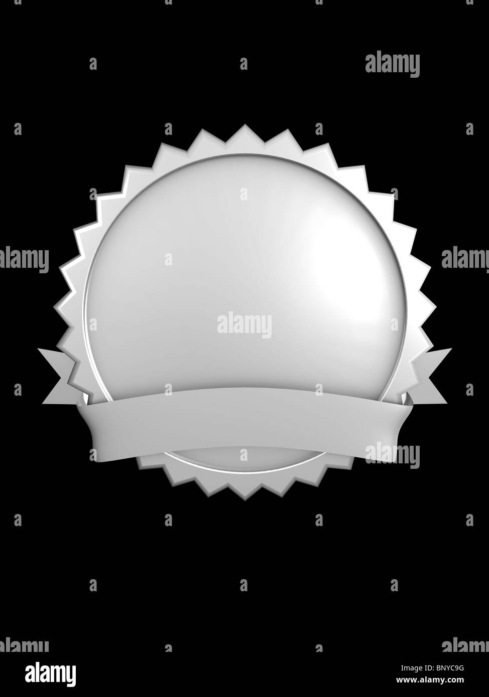 Immagine 3d, best brand distintivo, argento Foto Stock