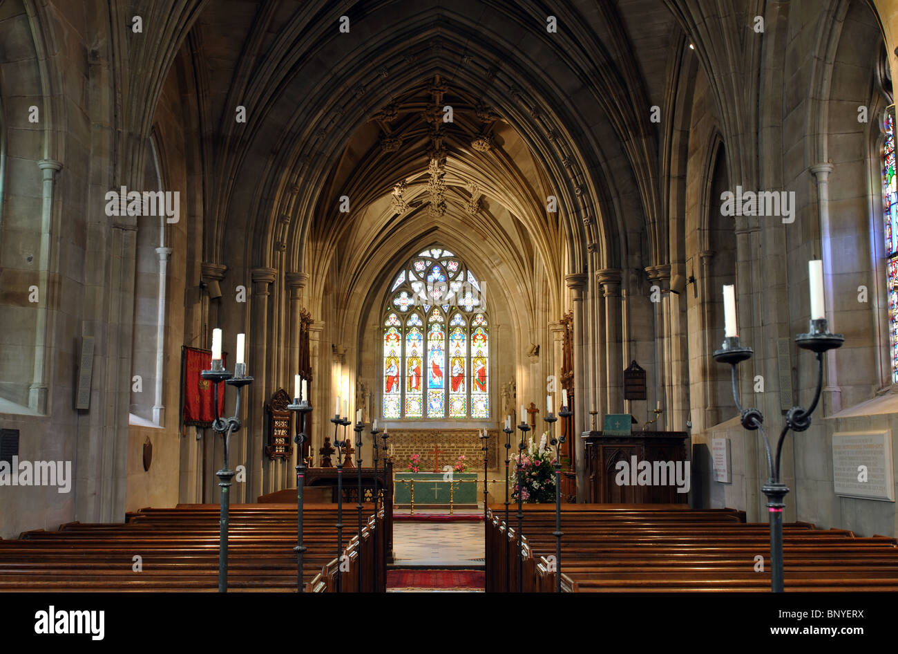 La chiesetta di San Leonardo, Charlecote Warwickshire, Inghilterra, Regno Unito Foto Stock