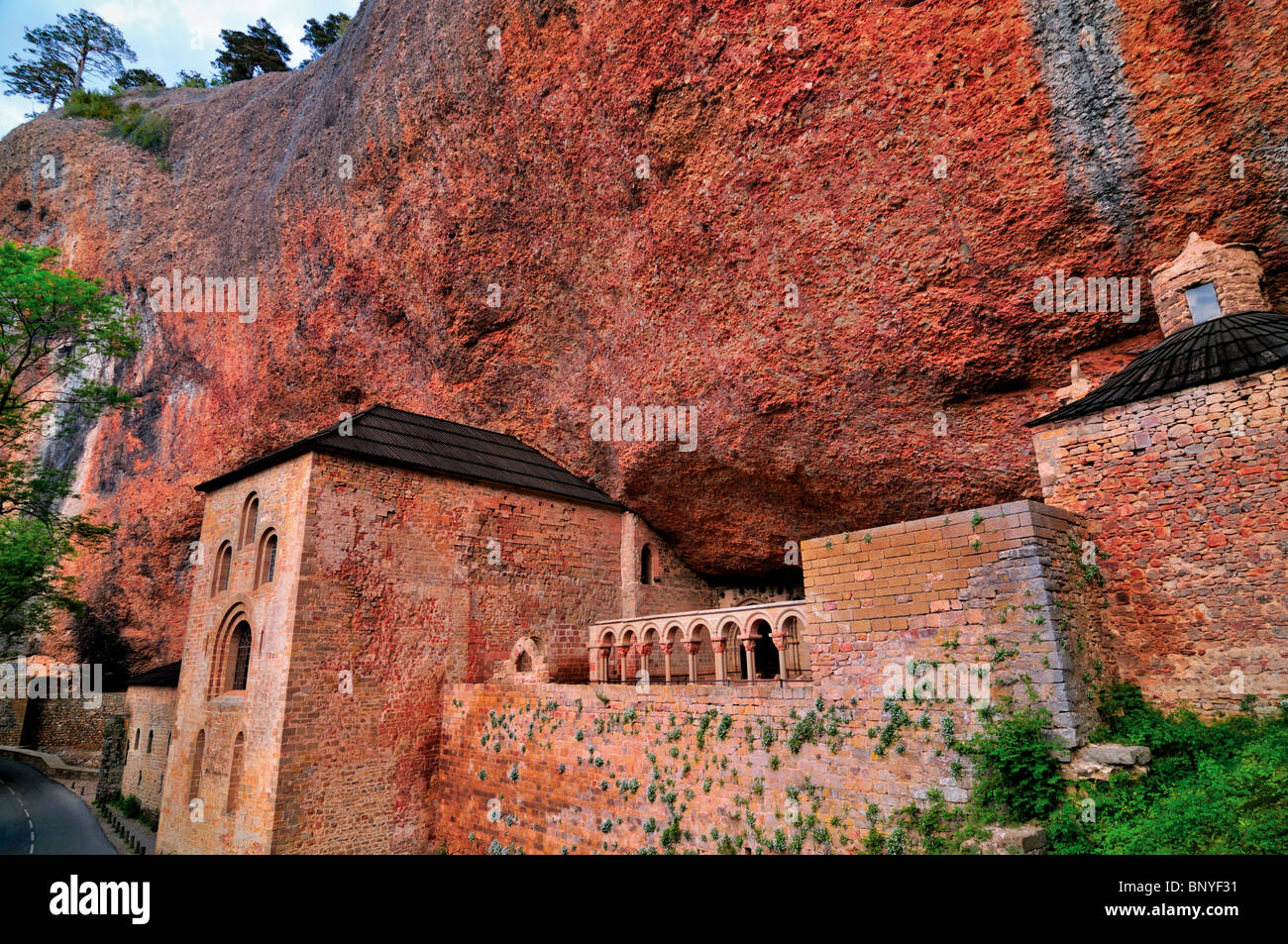 Spagna, Aragon: Monastero reale di San Juan de la peña Foto Stock