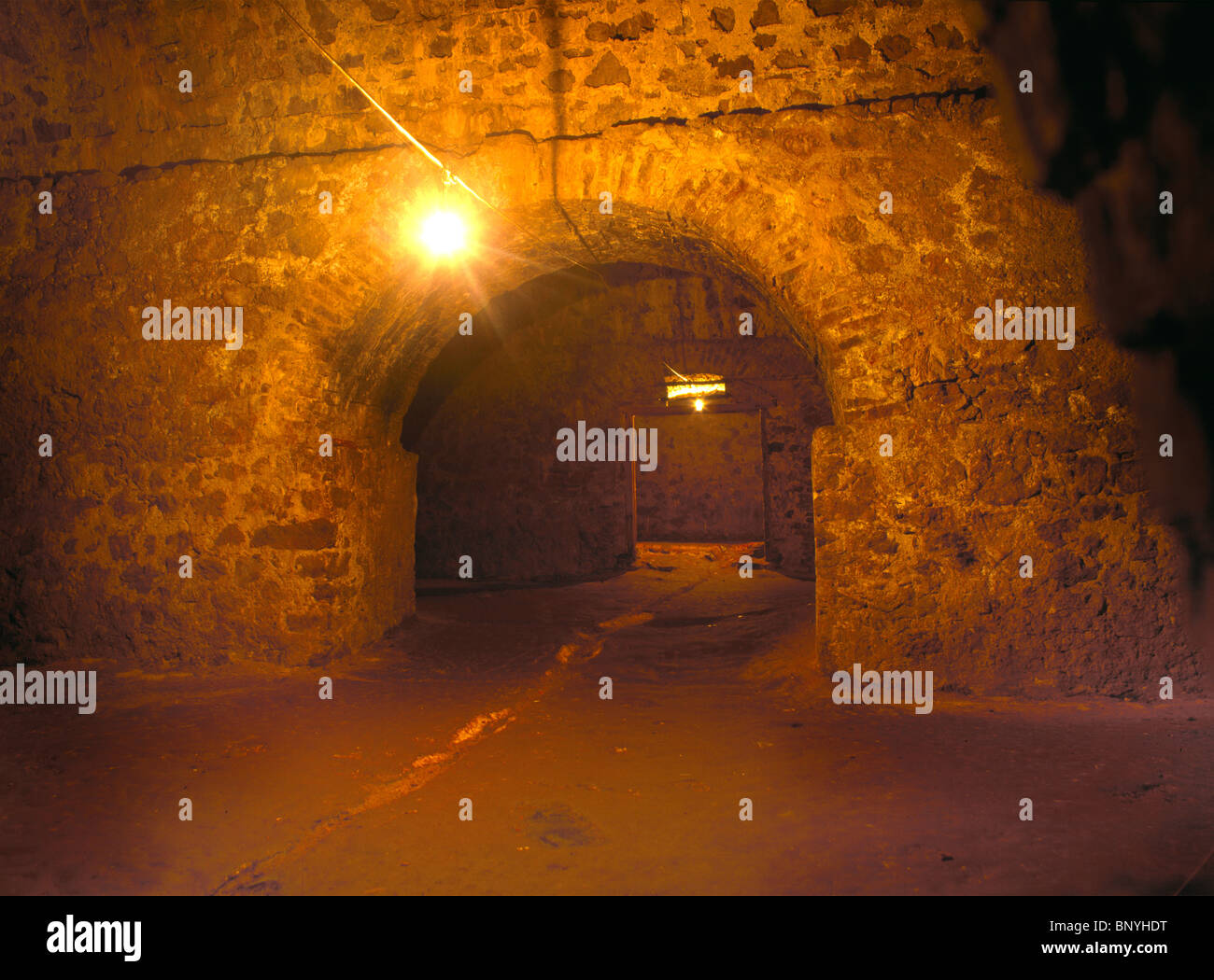 Cape Coast in Ghana Cape Coast Castle Slave Dungeons Foto Stock