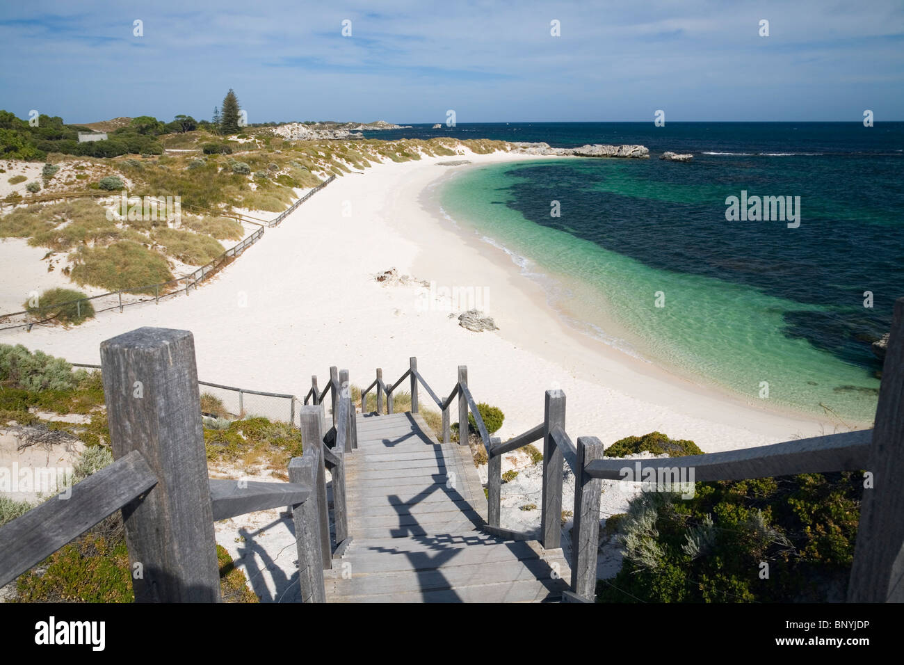 Pinky Beach sull'Isola di Rottnest, Australia occidentale, Australia. Foto Stock