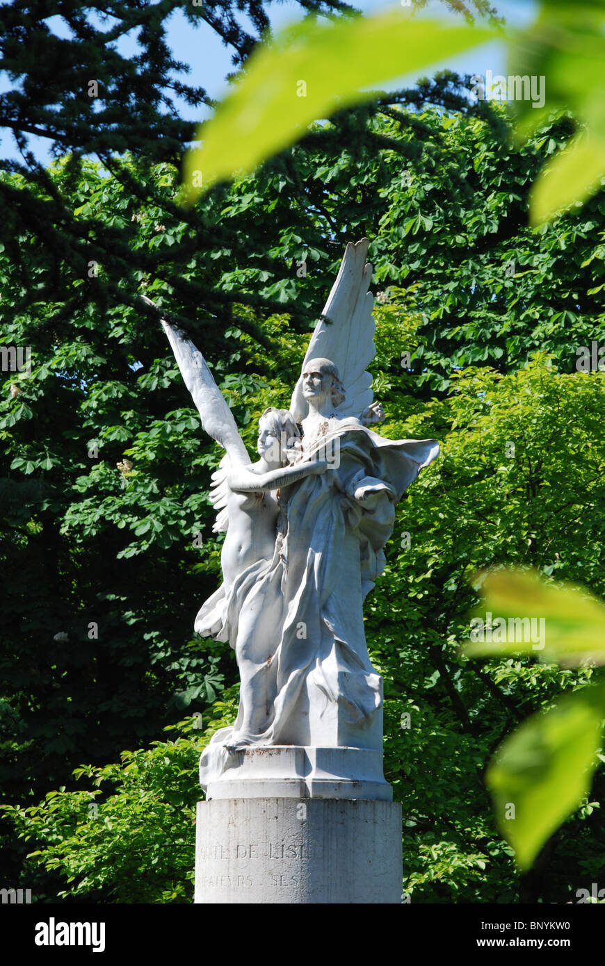 Monumento Leconte de Lisle da Denys Puech, Jardin du Luxembourg Parigi Francia Foto Stock