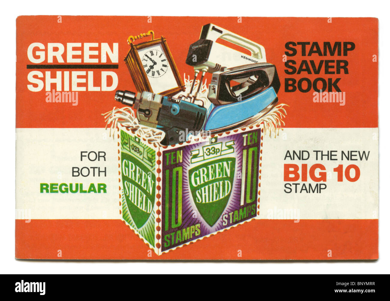 Schermo verde timbri saver libro da diciannove anni settanta Foto Stock