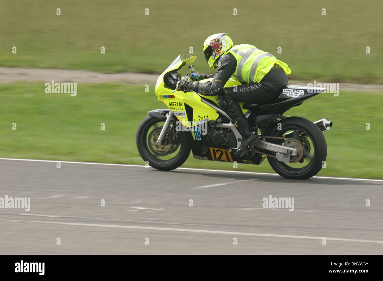 Superbike, al circuito di Croft. Foto Stock