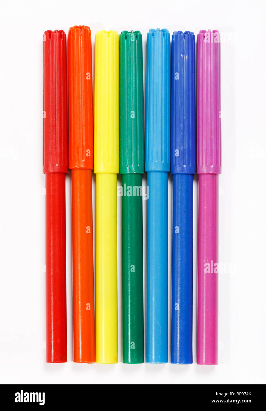 Felt-Tip multicolori penne Foto Stock