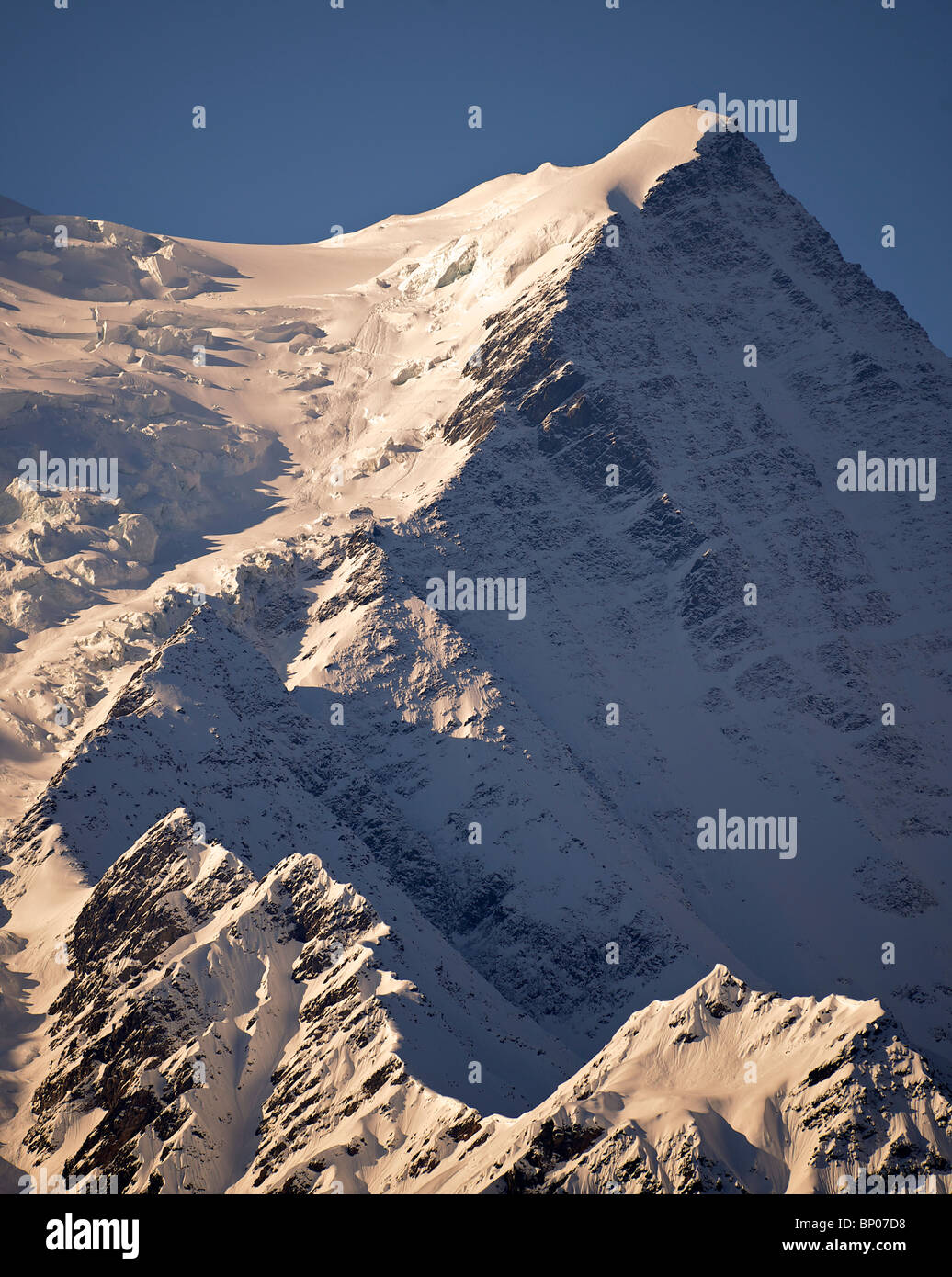 Mont Blanc mountain range, Chamonix, Francia Foto Stock