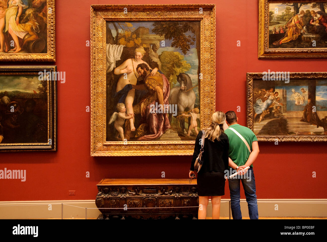 Metropolitan Museum of Art di New York City, dipinti italiani Foto Stock
