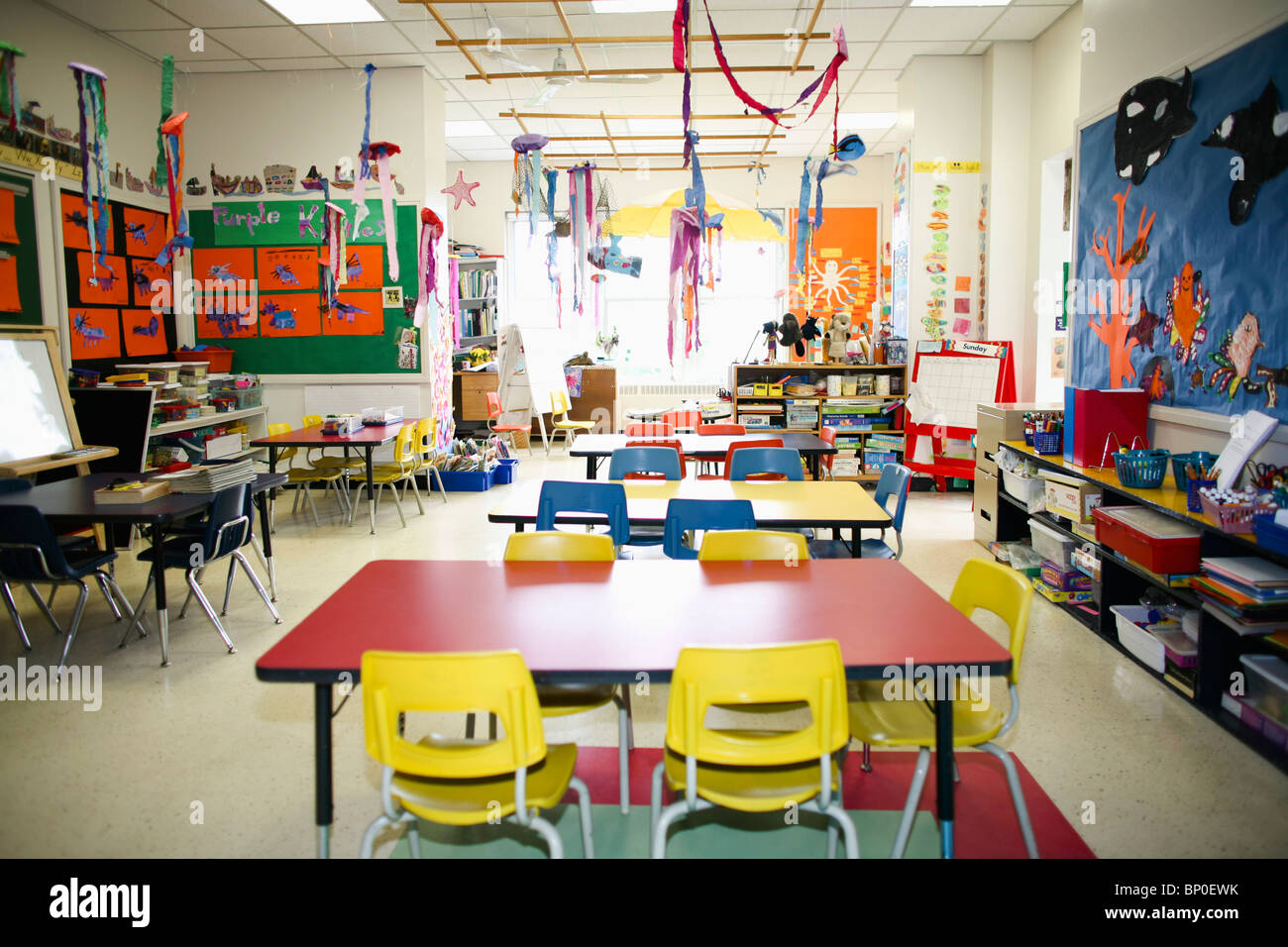 Canada, Québec, Montreal, scuola privata, Classroom Foto Stock