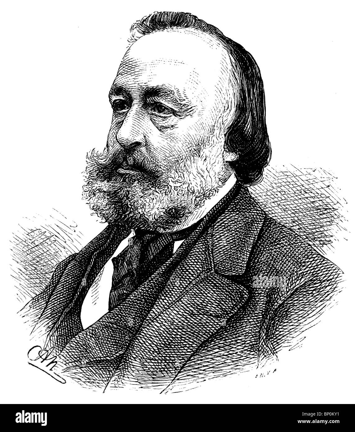 Gottfried Keller (1819-1890), scrittore svizzero Foto Stock