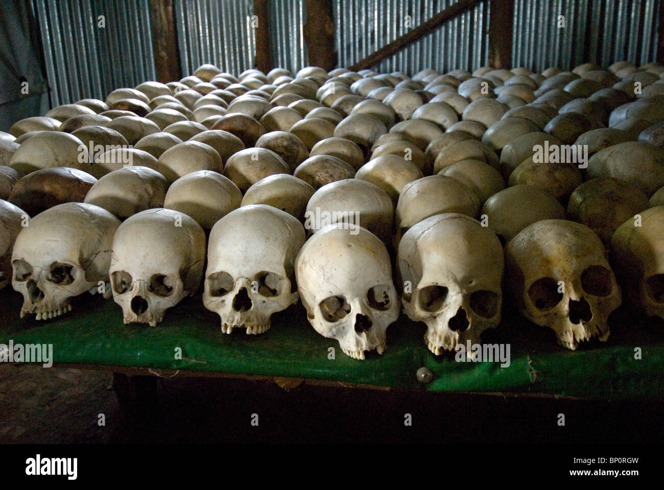 Ruanda, Bisesero Genocide Memorial Foto Stock