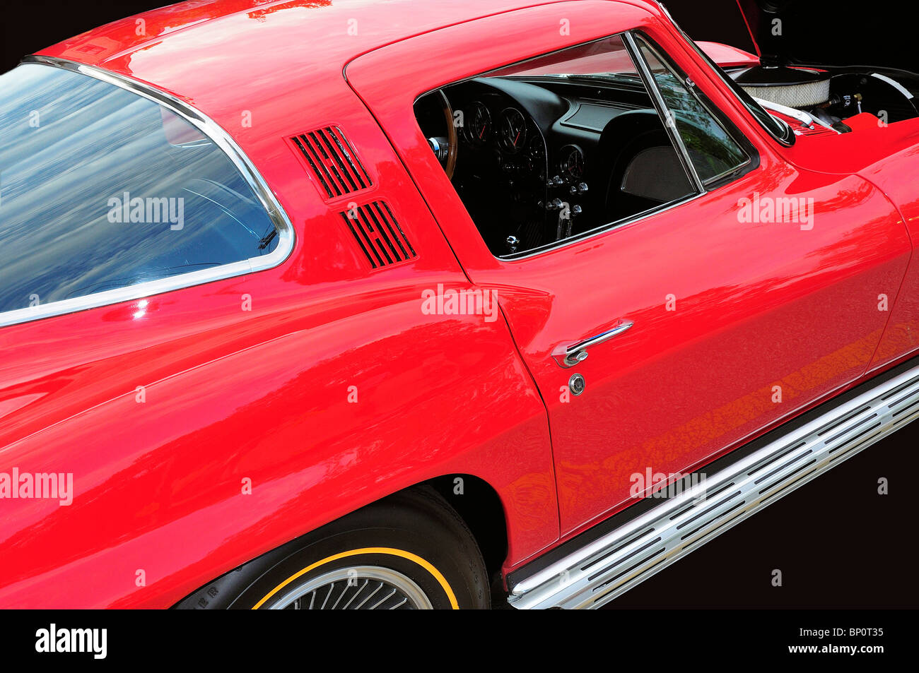 1965 Red Corvette Sting Ray Foto Stock